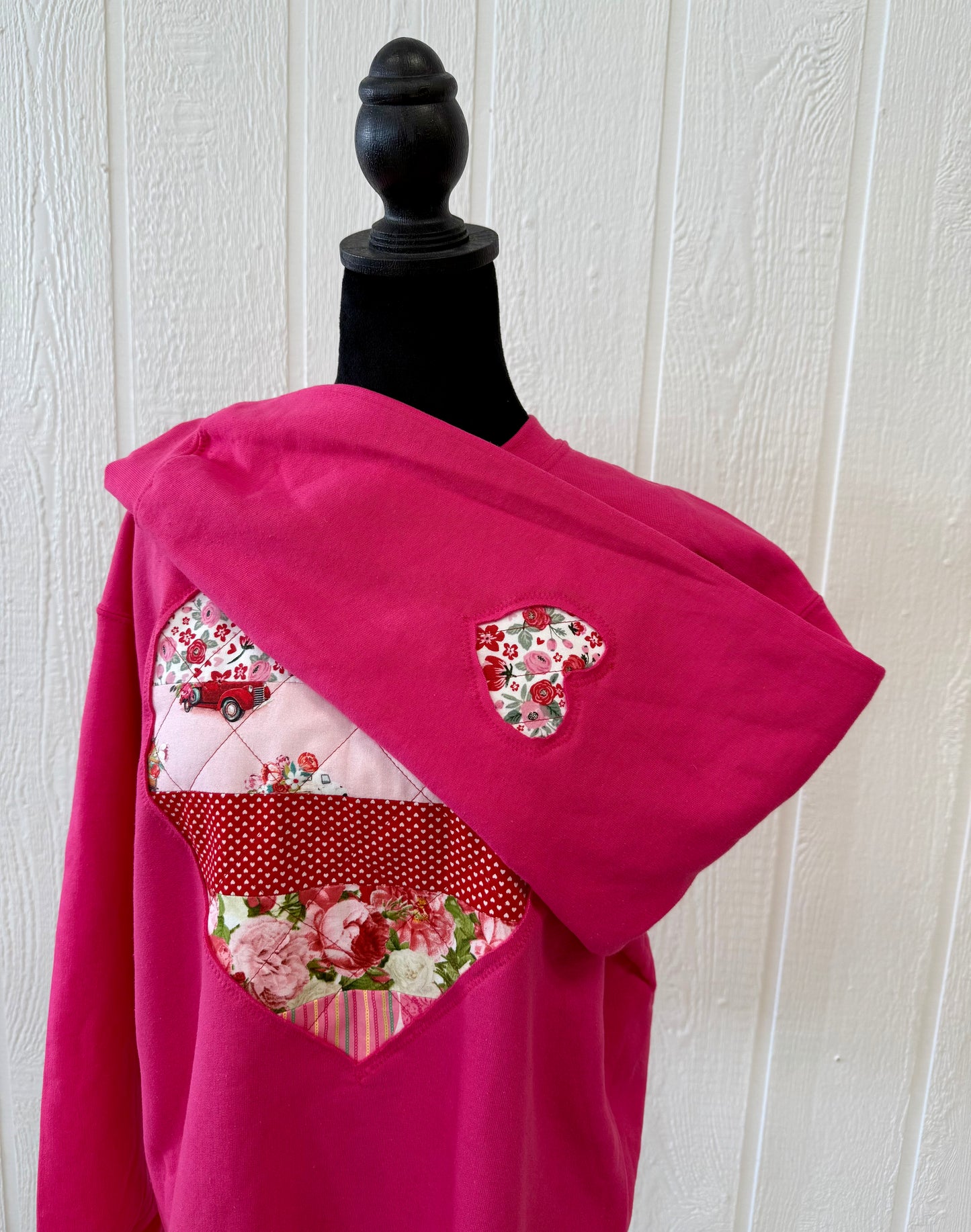 Hot Pink Heart Sweater