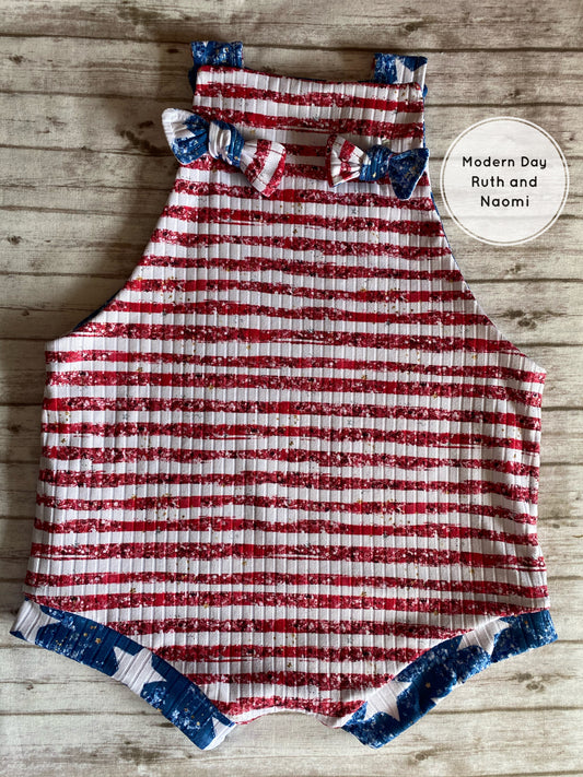 Reversible USA Shortie Overall